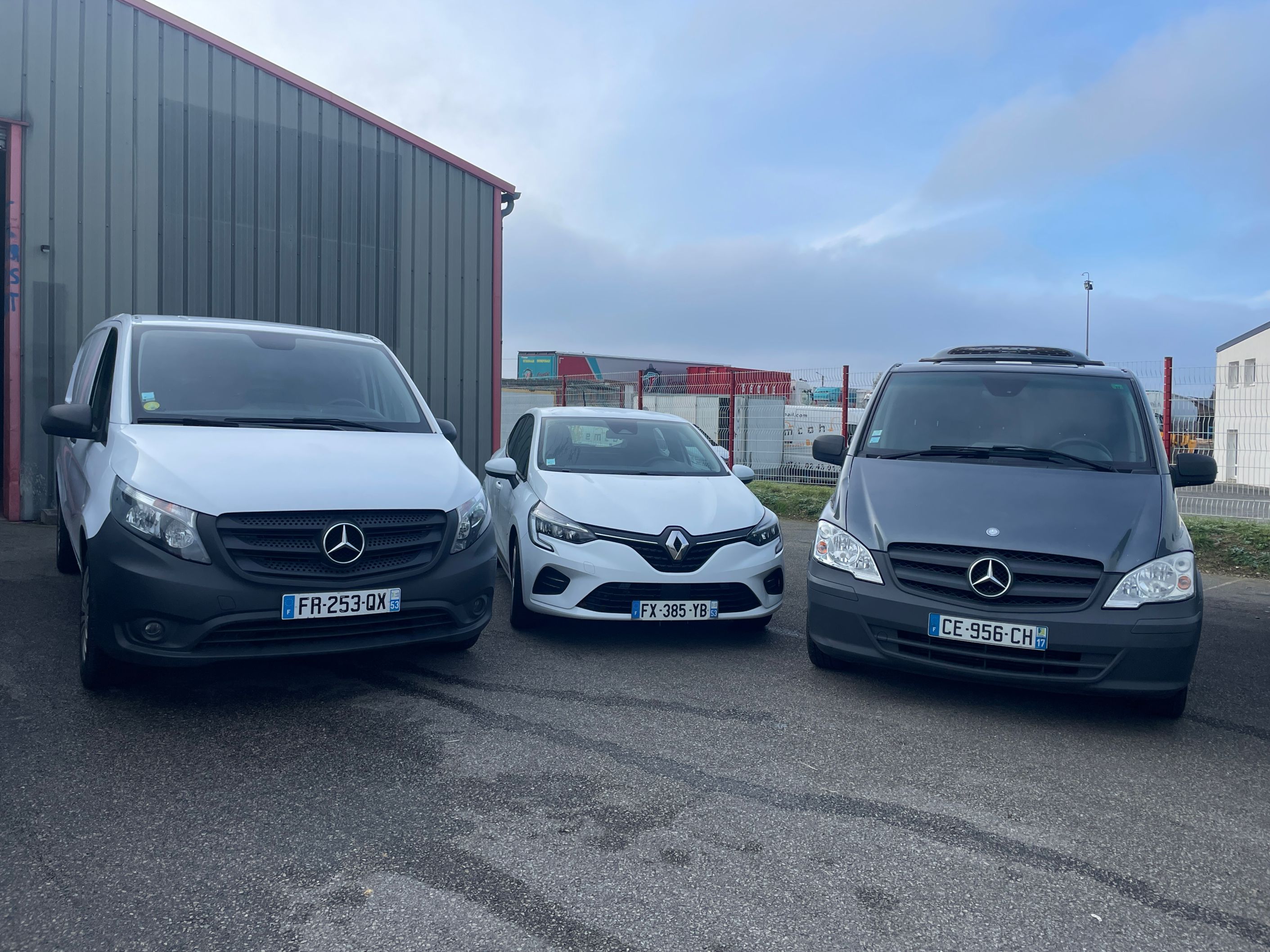 Flotte de transport express de marchandises